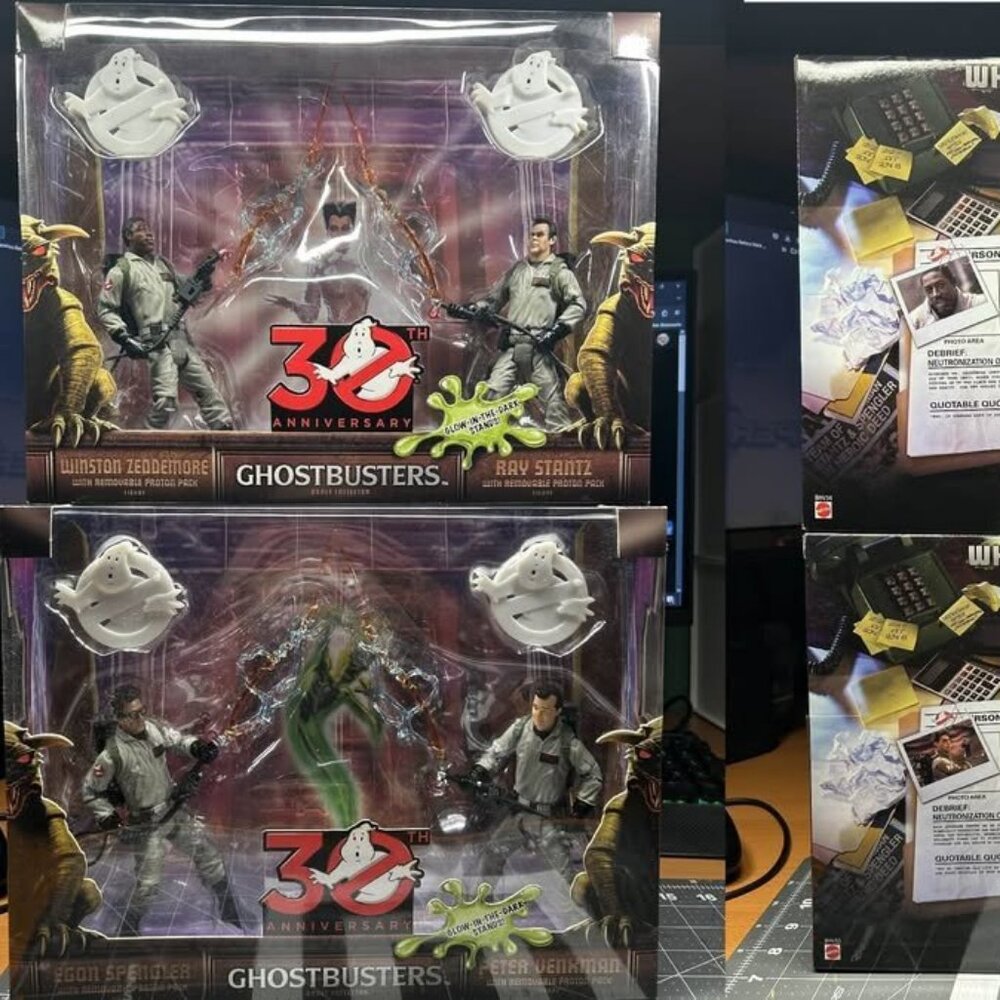 Mattel Ghostbusters 30th Anniversary 2-packs (All 4 Ghostbusters)